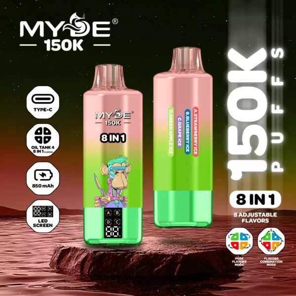 MYDE 8 in 1 150000 Puffs Wholesale | Disposable Vape Supplier