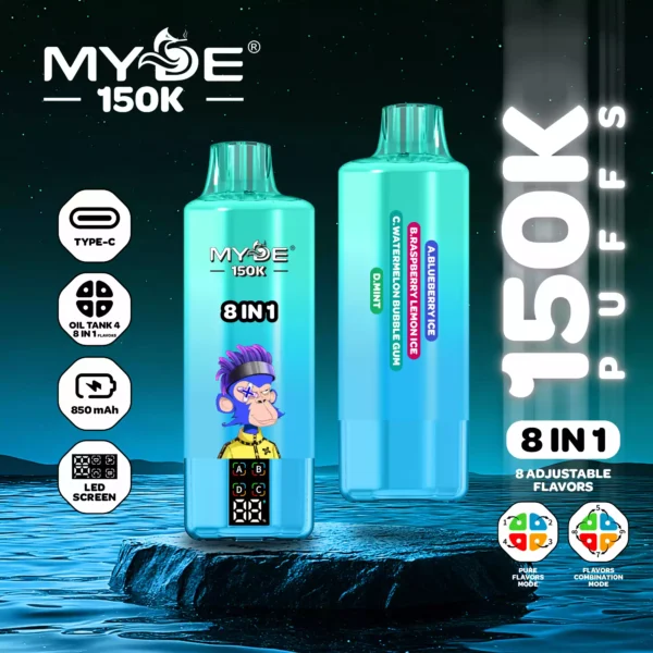 MYDE 8 in 1 150000 Puffs Wholesale | Disposable Vape Supplier