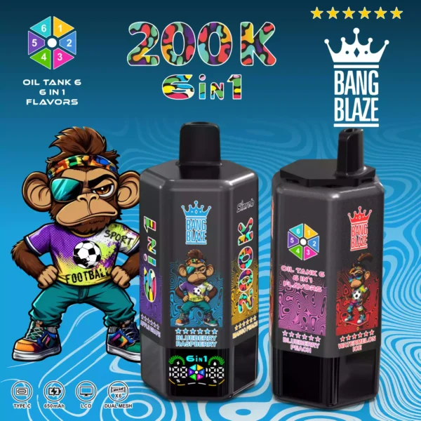 BANG BLAZE 200K 6 IN 1 Wholesale | 200000 Puffs Disposable Vape Supplier