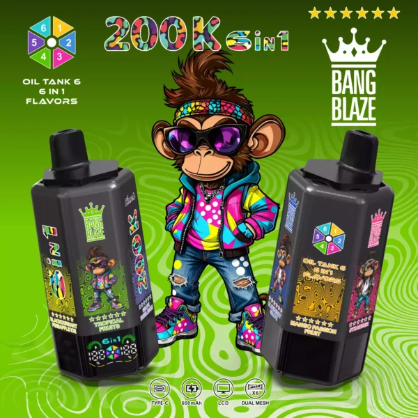 BANG BLAZE 200K 6 IN 1 Wholesale | 200000 Puffs Disposable Vape Supplier