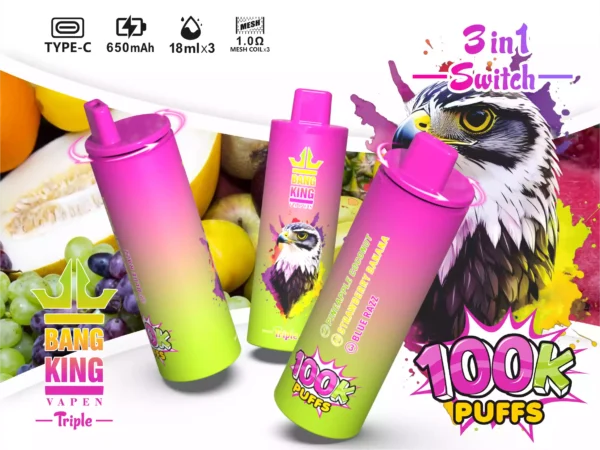 BANG KING 100K Wholesale | 100000 Puffs Disposable Vape Supplier