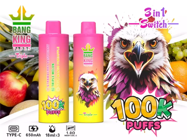 BANG KING 100K Wholesale | 100000 Puffs Disposable Vape Supplier