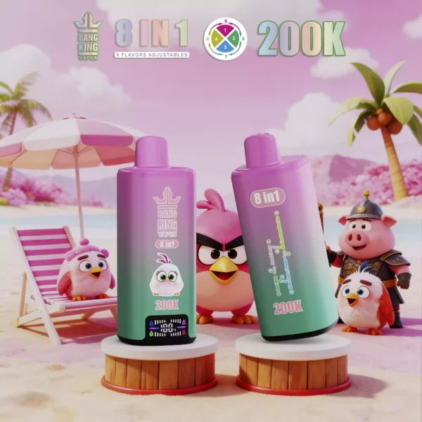 BANG KING 8 IN 1 200K Wholesale | 200000 Puffs Disposable Vape Supplier