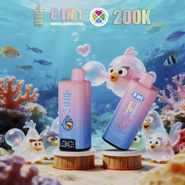 BANG KING 8 IN 1 200K Wholesale | 200000 Puffs Disposable Vape Supplier