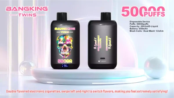 BANG KING TWINS 50K Wholesale | 50000 Puffs Dual Flavor Vape Supplier