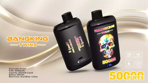 BANG KING TWINS 50K Wholesale | 50000 Puffs Dual Flavor Vape Supplier