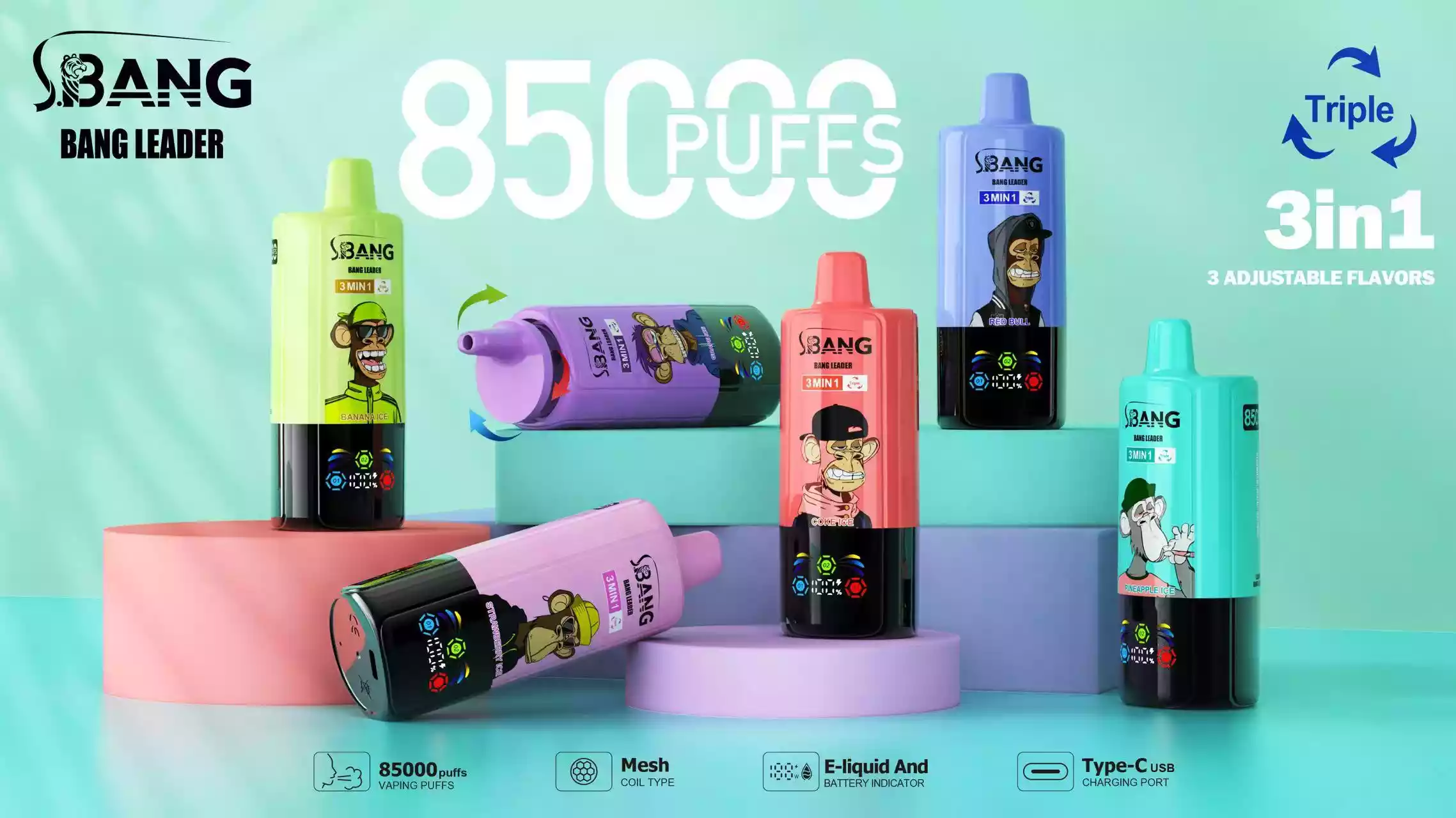 BANG LEADER 85K Puffs Disposable Vape Wholesale