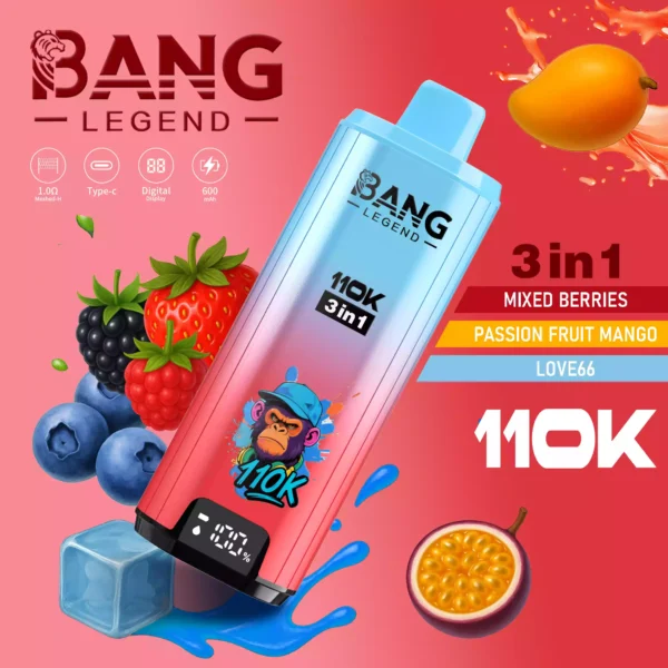 BANG LEGEND 110K Wholesale | 110000 Puffs Disposable Vape Supplier