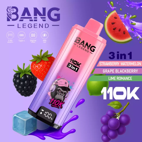 BANG LEGEND 110K Wholesale | 110000 Puffs Disposable Vape Supplier