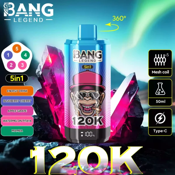 BANG LEGEND 120K Wholesale | 120000 Puffs Disposable Vape Supplier