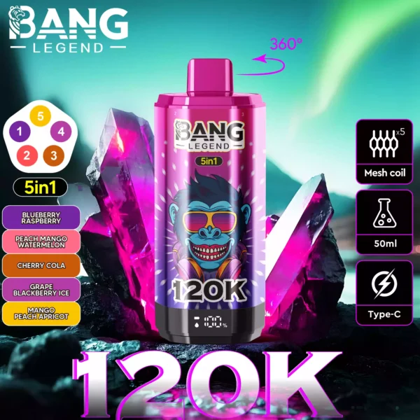 BANG LEGEND 120K Wholesale | 120000 Puffs Disposable Vape Supplier