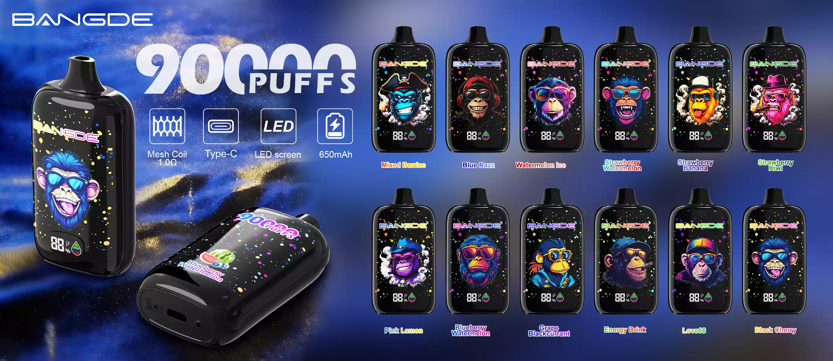 Bang DE 90K Wholesale 90000 Puffs Disposable Vape Supplier 14