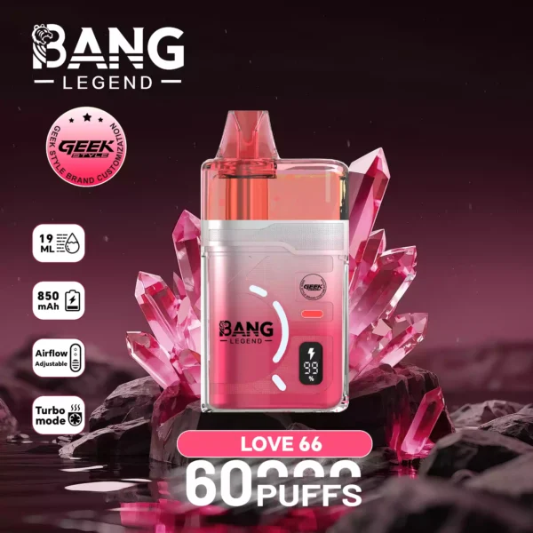 Bang Legend 60K Wholesale | 60000 Puffs Disposable Vape Supplier