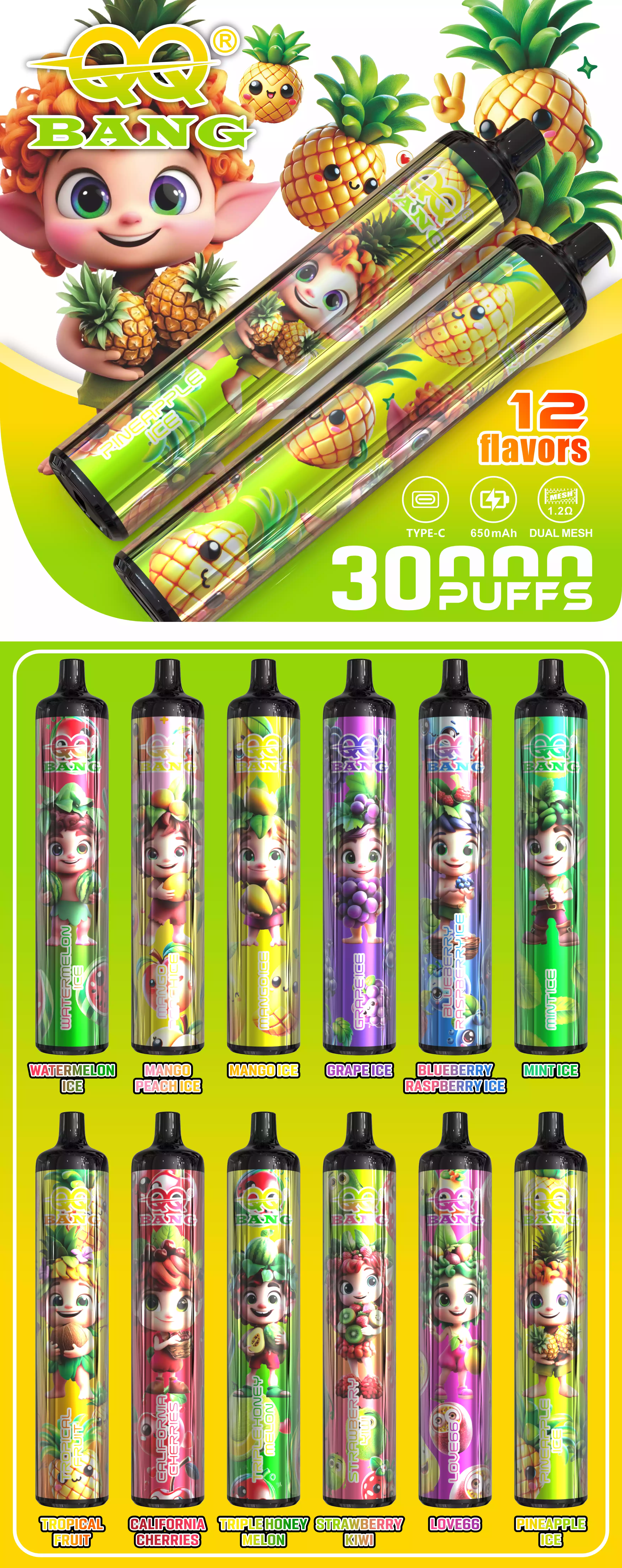 QQ BANG 30000 Puffs Disposable Vape Wholesale
