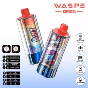 WASPE 8 in 1 Crystal 180K Puffs Disposable Vape Wholesale