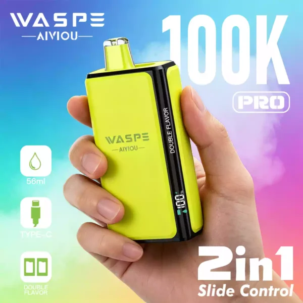 WASPE Double Flavor 100K Pro Wholesale | 100000 Puffs Vape Supplier