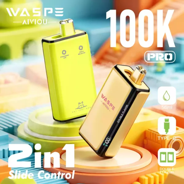 WASPE Double Flavor 100K Pro Wholesale | 100000 Puffs Vape Supplier