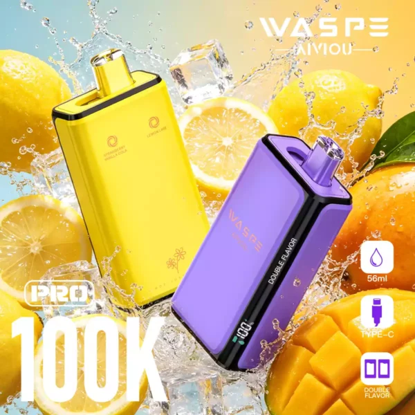 WASPE Double Flavor 100K Pro Wholesale | 100000 Puffs Vape Supplier