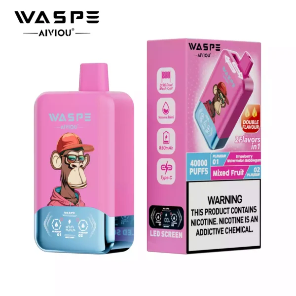 WASPE Double Flavor 40000 Wholesale | 40000 Puffs Vape Supplier